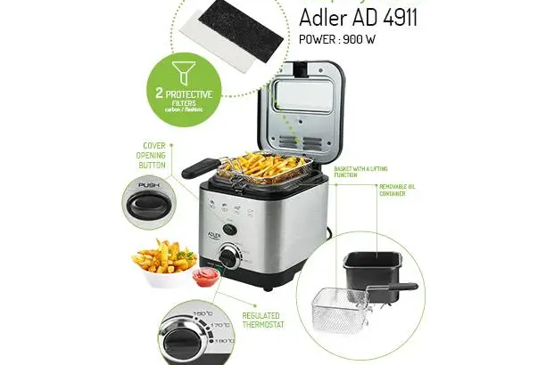 Friteuse Profonde 1,5 L Adler- AD 4911 مقلاة عميق